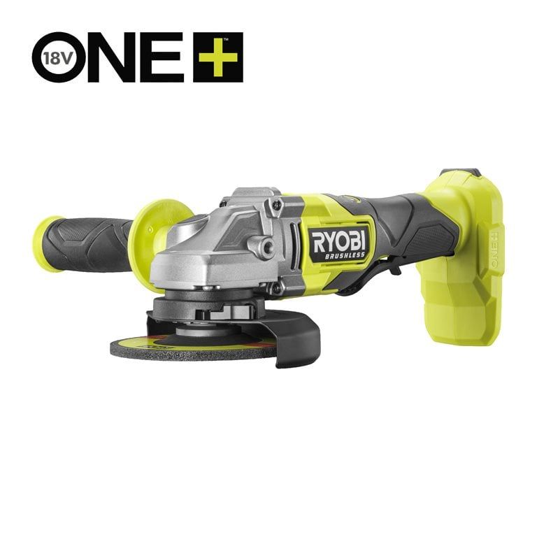 Meuleuse d'angle 125 mm Ryobi RAG18BL-0 Brushless 18V ONE+ (vendue sans batterie ni chargeur)