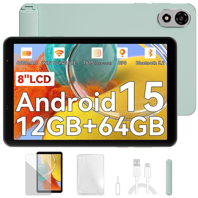 Blackview Tablette ZENO 1 8 FHD AI x Android 15 RAM 12 Go ROM SD 6000mAh Widevine L1 WPS Dual SIM