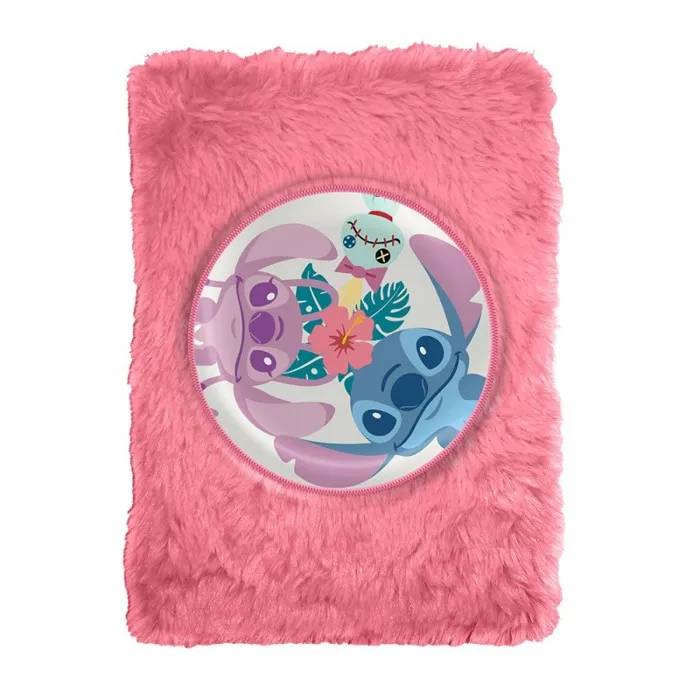 Carnet de notes A5 Stitch & Angel Disney en peluche