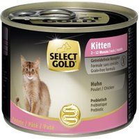 Comparer les prix de SELECT GOLD Chaton au poulet 6x200 g