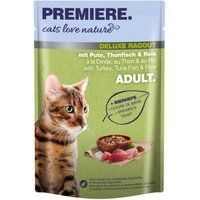 Meilleurs prix pour PREMIERE cats love nature Deluxe Ragoût avec dinde, thon et riz 48x100 g