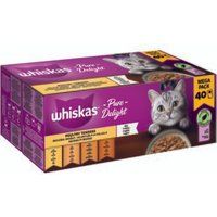 Meilleurs prix pour Whiskas Pure Delight Mega Pack Ragoût de volaille en gelée 40 x 85g