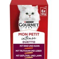 Comparer les prix de GOURMET Mon Petit Intense 8 x 6 x 50 g Duetti avec viande