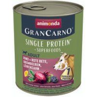 Comparer les prix de Animonda Super-aliments GranCarno Bœuf, betterave, myrtilles, pissenlit 12x800 g