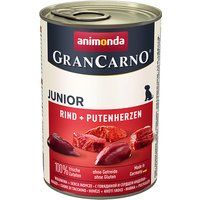 Comparer les prix de Animonda GranCarno Original Junior Bœuf et cœurs de dinde 6x400 g
