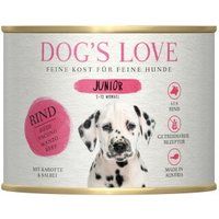 DOG'S LOVE DOG’S LOVE Junior au bœuf et aux carottes 6x200 g