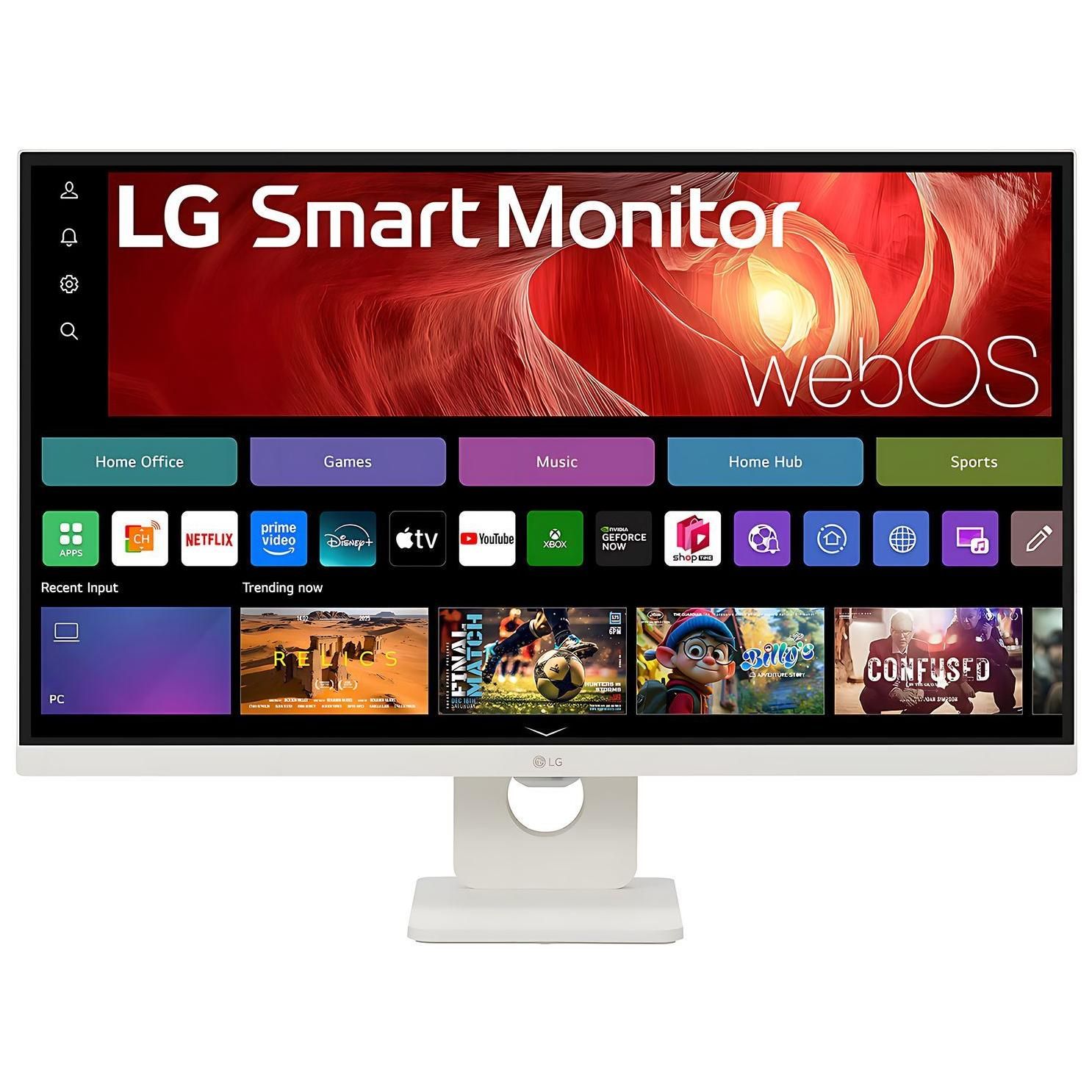 LG 27U731SA-W - Écran LCD - Intelligent - 27 - 3840 x 2160 4K @ 60 Hz - IPS - 350 cd/m² - 1000:1 - HDR10 - 5 ms - 2xHDMI - haut-parleurs