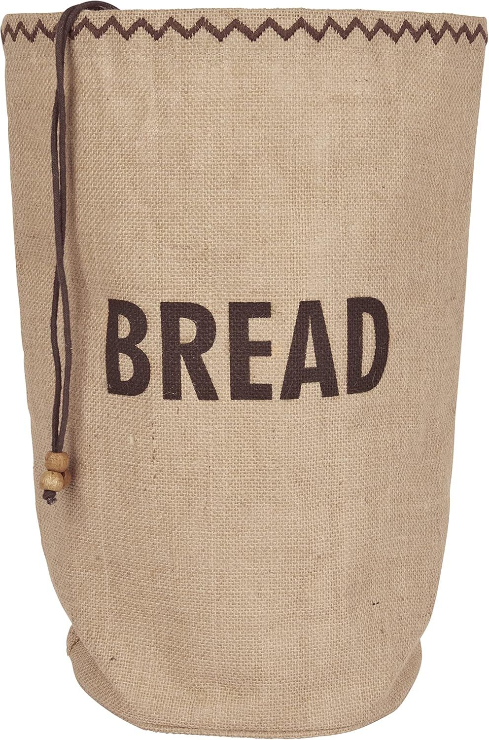 Natural Elements Sac De Rangement Pour Pain Avec Cordon De Serrage Jute / 100 Pourcent Coton 34 X 17 X 42 Cm