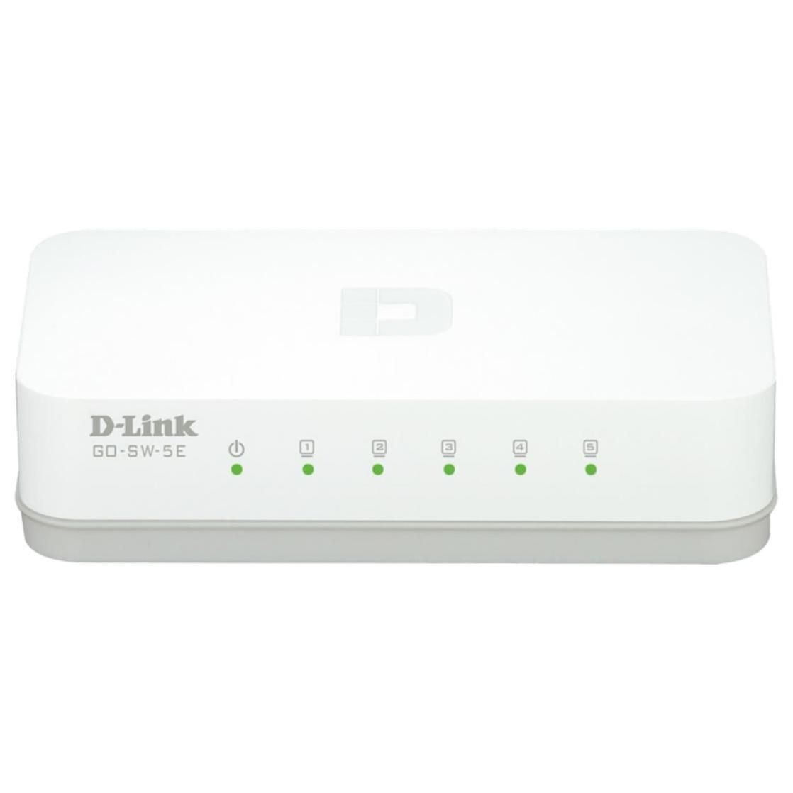 dlinkgo 5-Port Fast Ethernet Easy Desktop Switch GO-SW-5E - Commutateur - 5 x 10/100 - de bureau dlinkgo 5-Port Fast Ethernet Easy Desktop Switch GO-SW-5E - Commutateur - 5 x 10/100 - de bureau