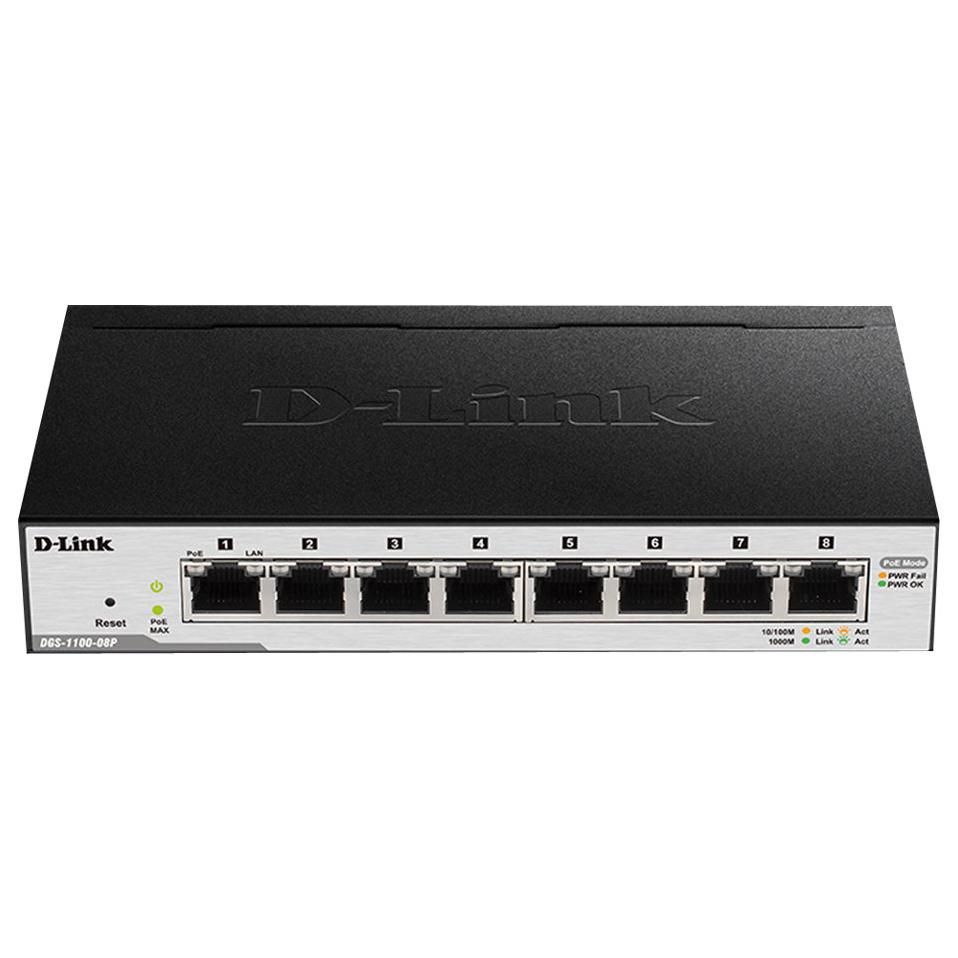 D Link DGS 1100 08PV2 commutateur réseau Géré L2L3 Gigabit Ethernet 101001000 Connexion Ethernet supportant 'alimentation via ce port PoE Neuf - vue 4