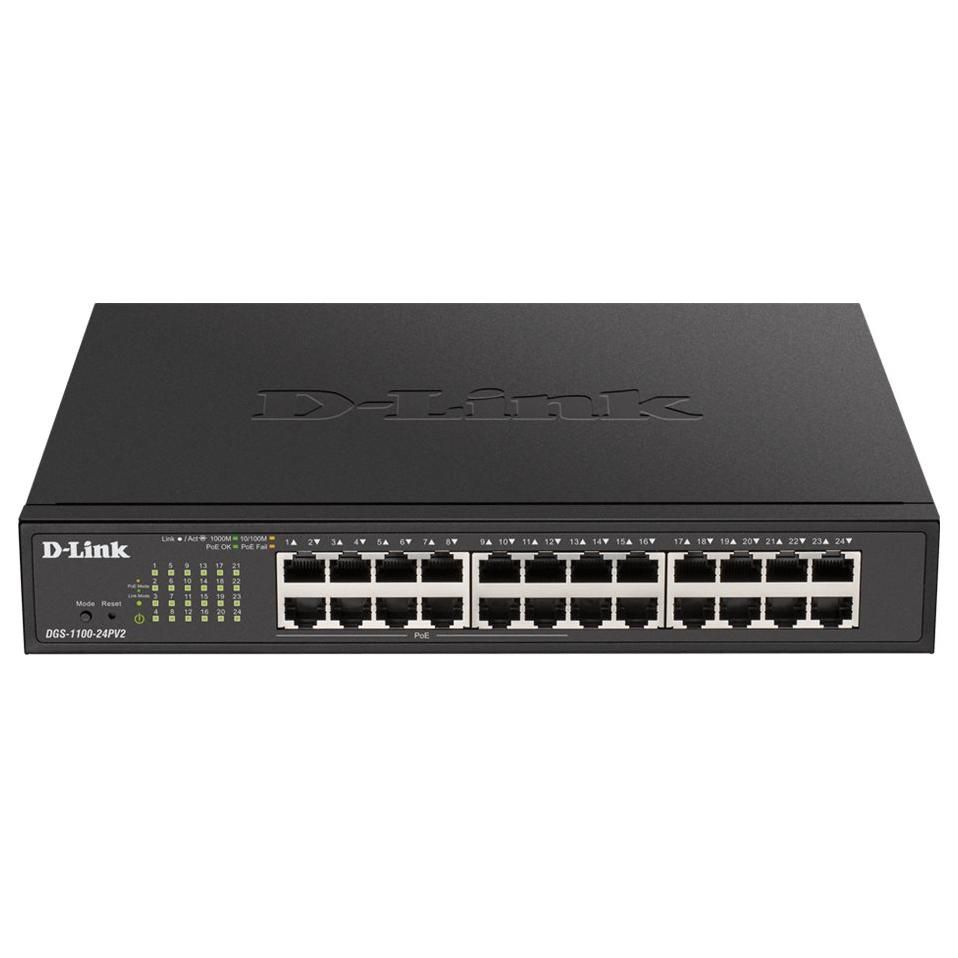 D Link EasySmart 24 ports PoEPoE+Gigabit&2port - vue 5