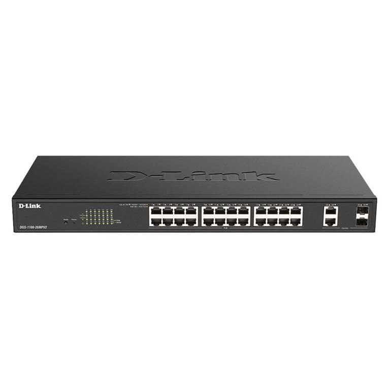 D Link EasySmart 24 ports PoEPoE+Gigabit&2port - vue 4
