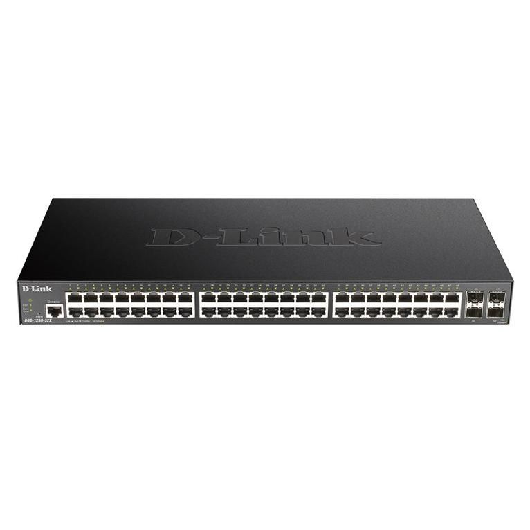 D-Link DGS 1250-52X - Commutateur - intelligent - 48 x 10/100/1000 + 4 x 10 Gigabit SFP+ - Montable sur rack