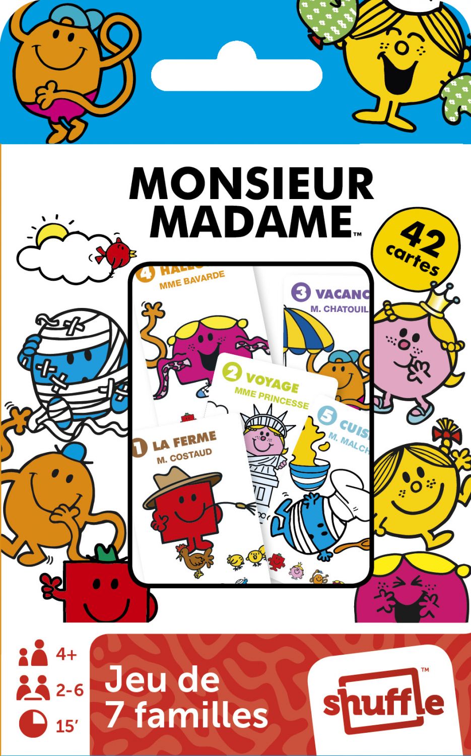 Jeu de 7 Familles Monsieur Madame Amusement et Éducation en Famille Neuf - vue 2