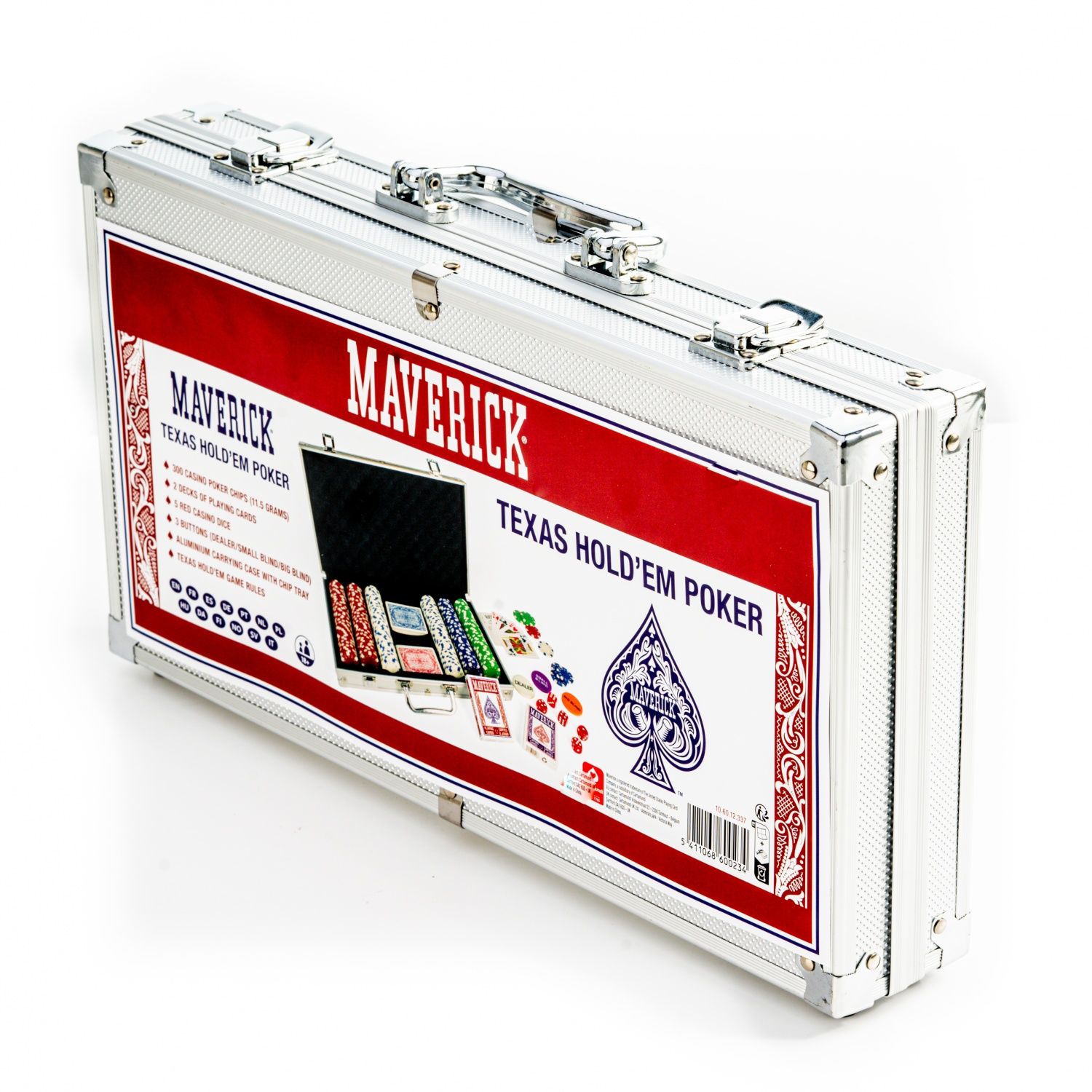 Cartes À Jouer Poker Nouvelle Mallette Classique 300 Jetons 11 5g + 2 Jeux De 54 Cartes