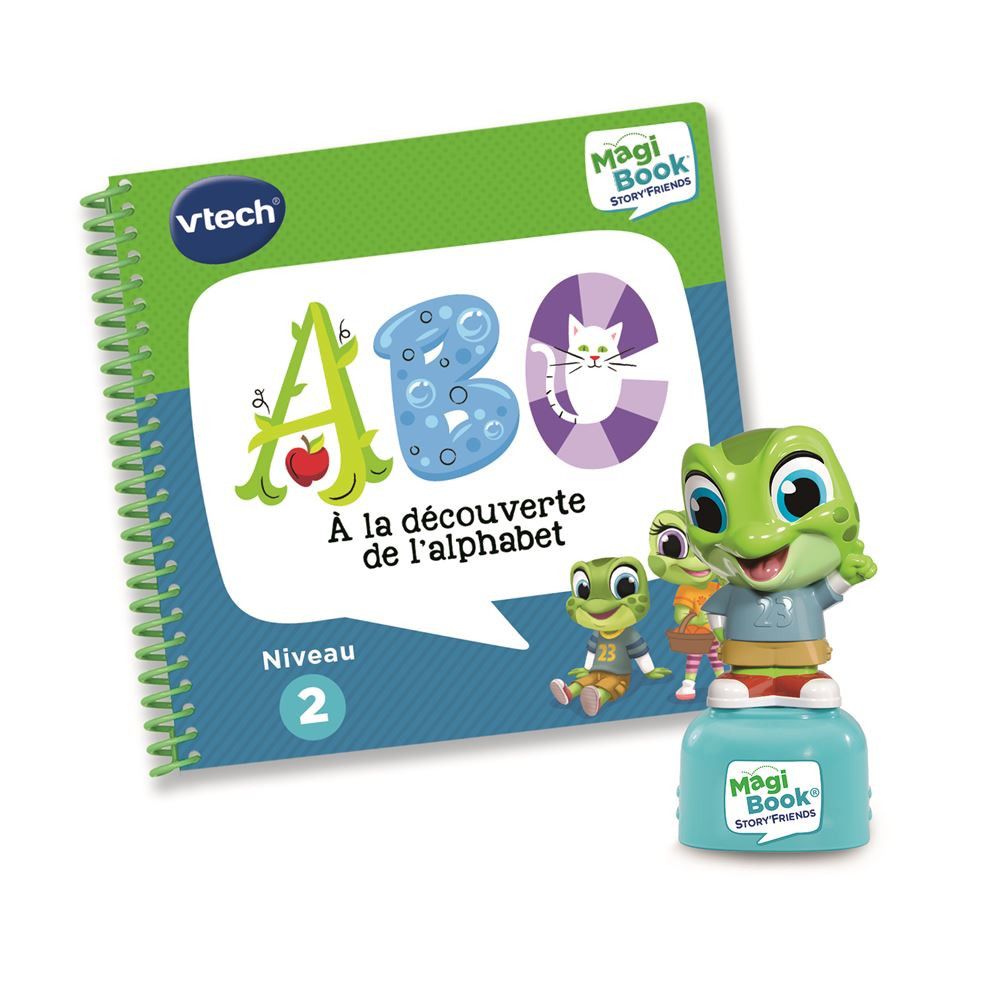 Livre interactif Vtech MagiBook Story'Friends ABC A la découverte de 'alphabet avec Figurine - vue 2