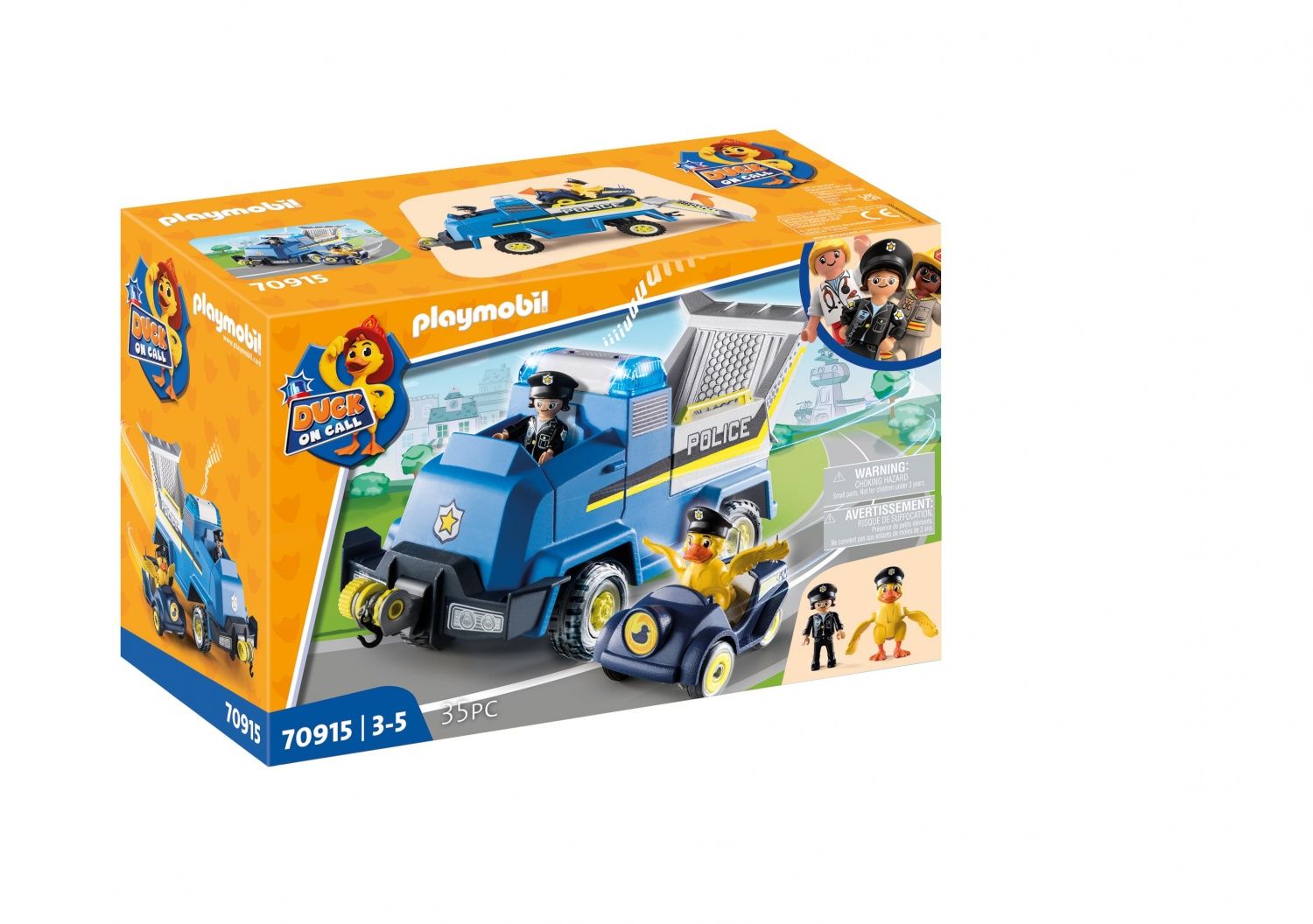 Playmobil 70915 Duck Véhicule De Police
