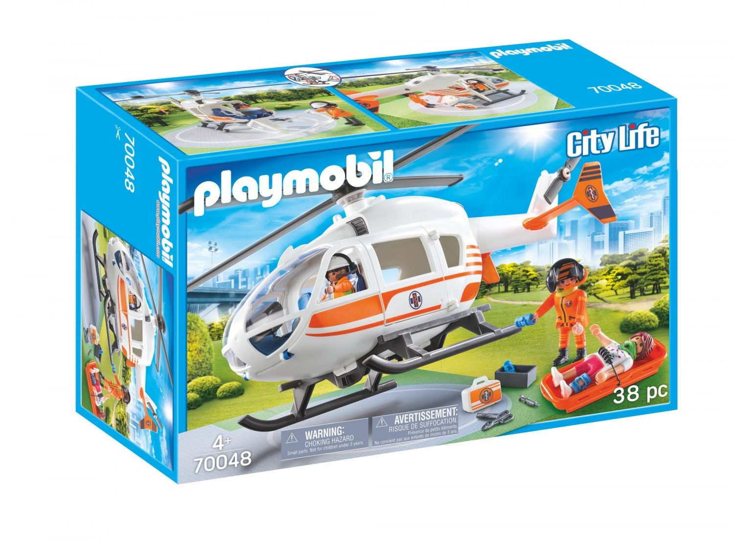 Playmobil 70048 - Hélicoptère De Secours