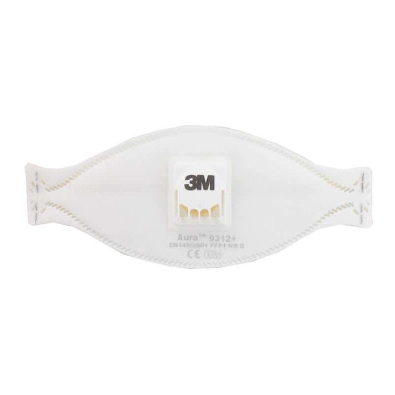 Masque 3M Aura 9312 anti-poussières pliable FFP1 avec soupape