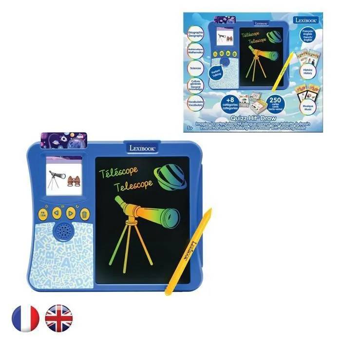 Imagier interactif LEXIBOOK Bilingue 200 cartes éducatives Tablette à dessin Apprentissage ludique - vue 2