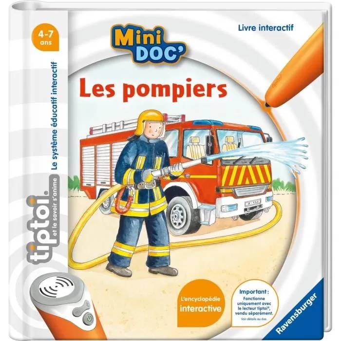 Livre Interactif Tiptoi Mini Doc' Les pompiers Ravensburger Jeux France - vue 6