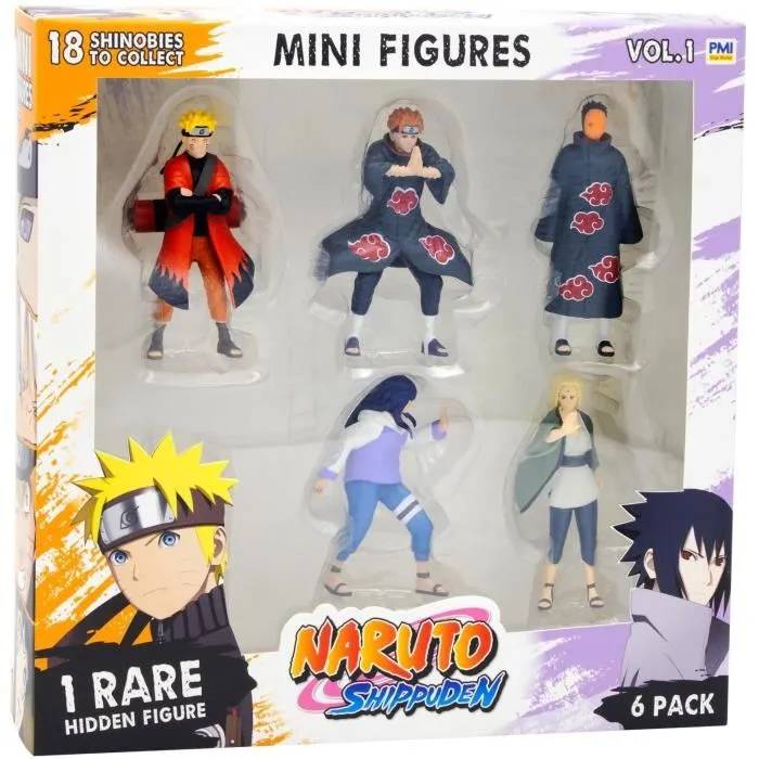 Pack de 6 figurines BANDAI Naruto Shippuden PMN2060 7 cm - vue 2