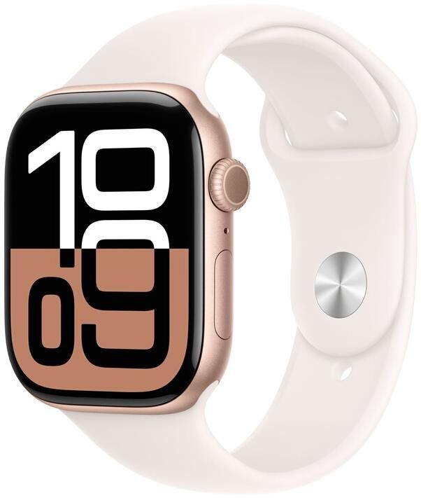 Apple Watch Series 10 GPS - Boîtier Aluminium 46 mm Finition Or Rose - Taille S/M