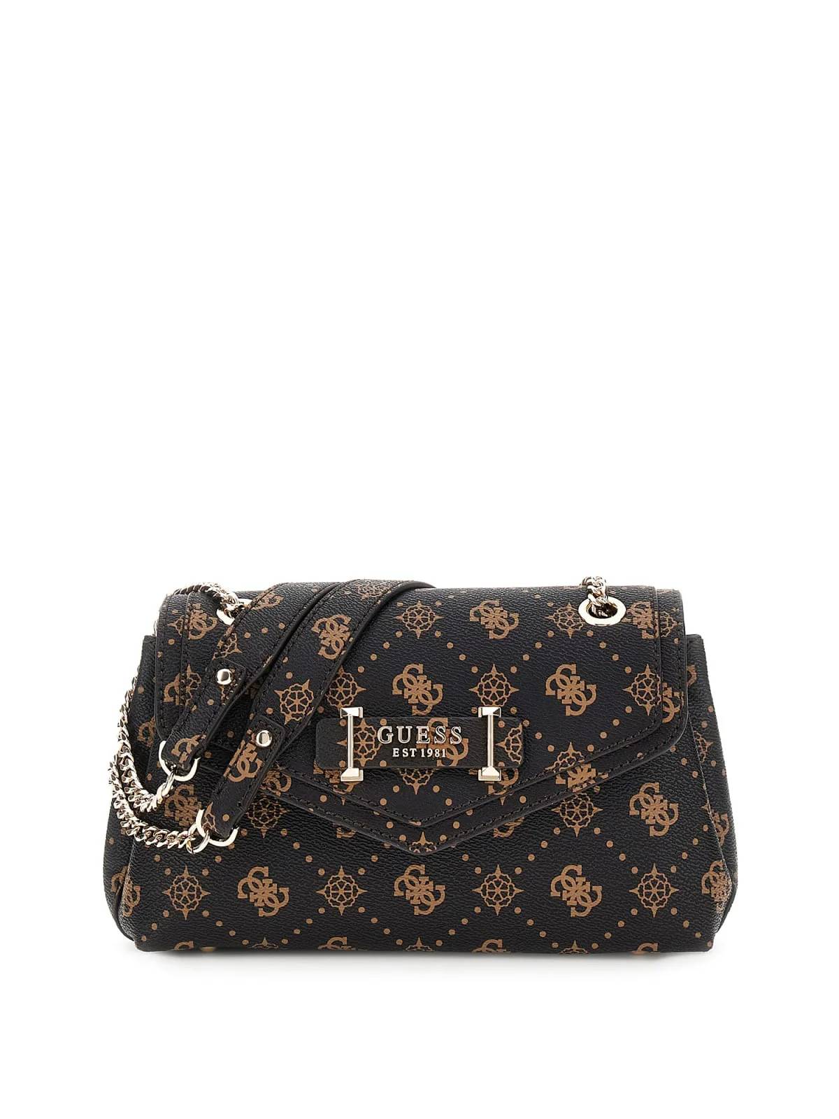 Guess Sac Bandoulière Silia Girlfriend Sat Espresso Logo GP989021