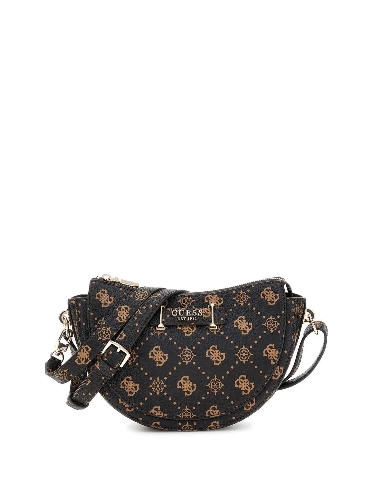 Guess Sac Bandoulière Silia Girlfriend Sat Espresso Logo GP989018