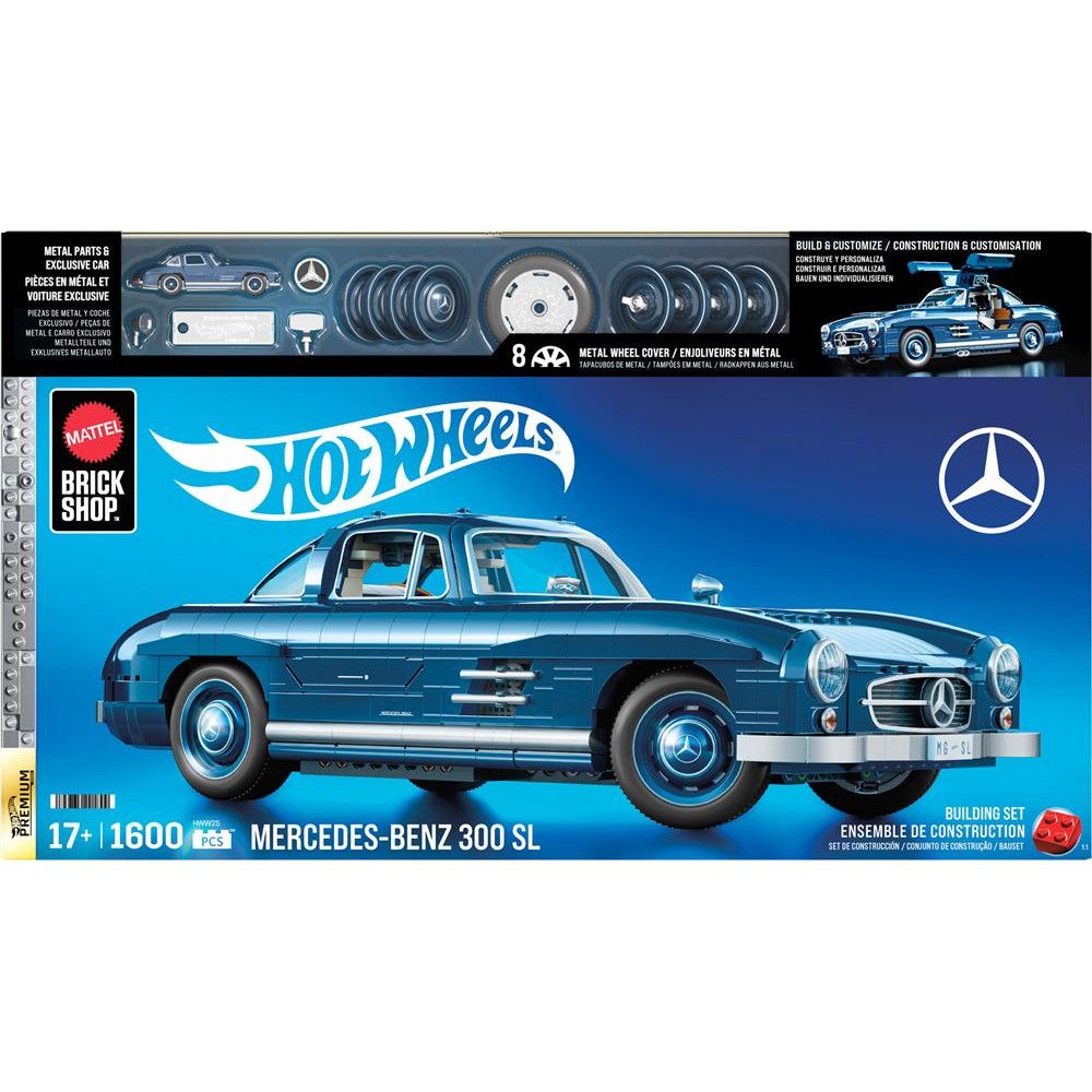 Jeu de construction Mega Hot Wheels Premium Mercedes Benz 300 SL - vue 2