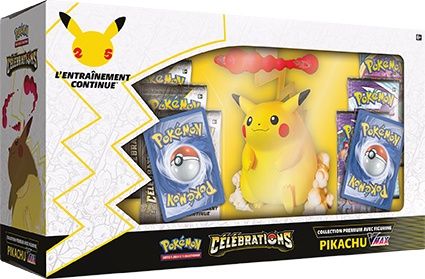 Collection Célébrations Pokémon 25 Ans : Coffret Premium Fig. Pikachu Vmax