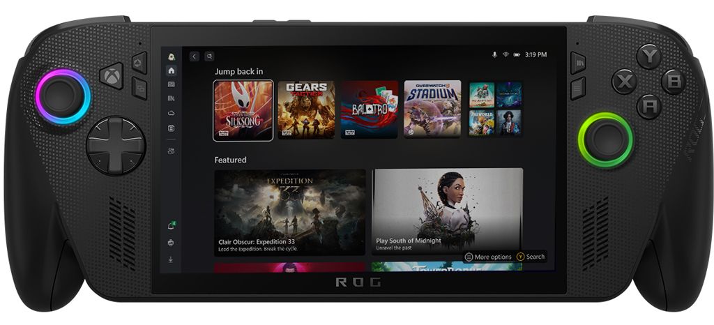 Console ASUS ROG Xbox Ally X 7 FHD Tactile 120Hz AMD Ryzen AI Z2 Extreme RAM 24Go SSD Windows 11 - vue 3