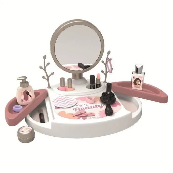 Smoby My beauty studio Coiffeuse sur table avec miroir inclinable et amovible 15 accessoires factices Fabrication française - vue 2