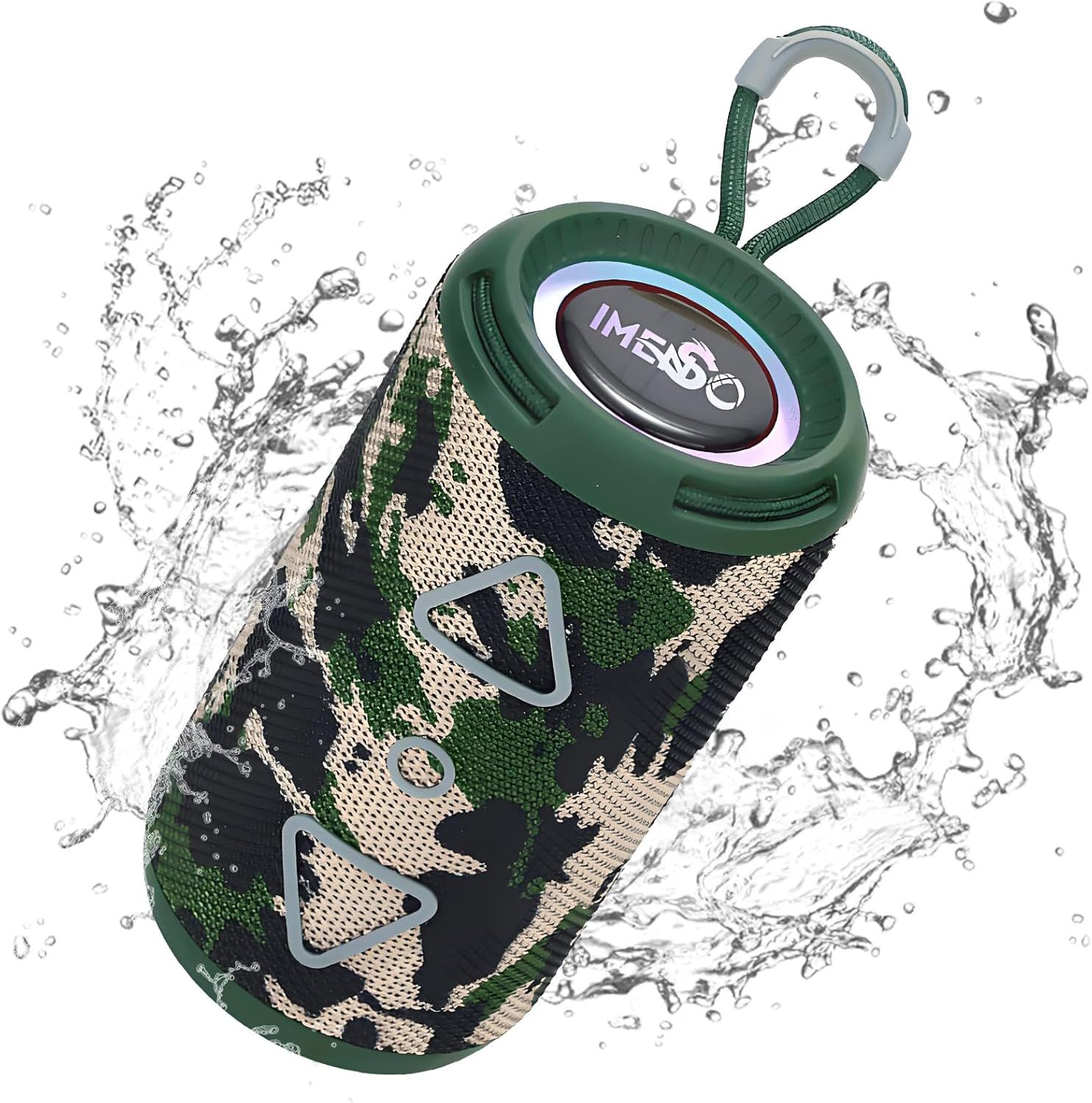 S1037 Mini Haut Parleur Bluetooth Portable Sans Fil Avec Lumières Rvb Surround Stéréo Basses Bluetooth V5.3 Pour Iphone Samsung \\U2013 Jardin Maison Extérieur - vue 2