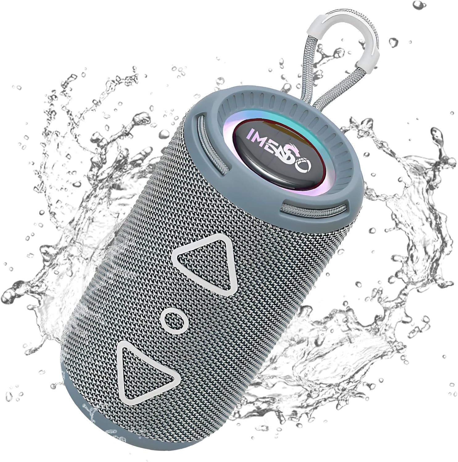 S1037 Mini Haut Parleur Bluetooth Portable Sans Fil Avec Lumières Rvb Surround Stéréo Basses Bluetooth V5.3 Pour Iphone Samsung \\U2013 Jardin Maison Extérieur