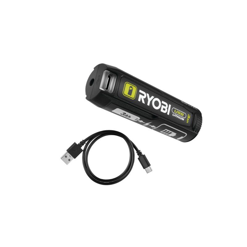 Batterie RYOBI 4V USB Lithium 3 0Ah avec câble USB RB4L30
