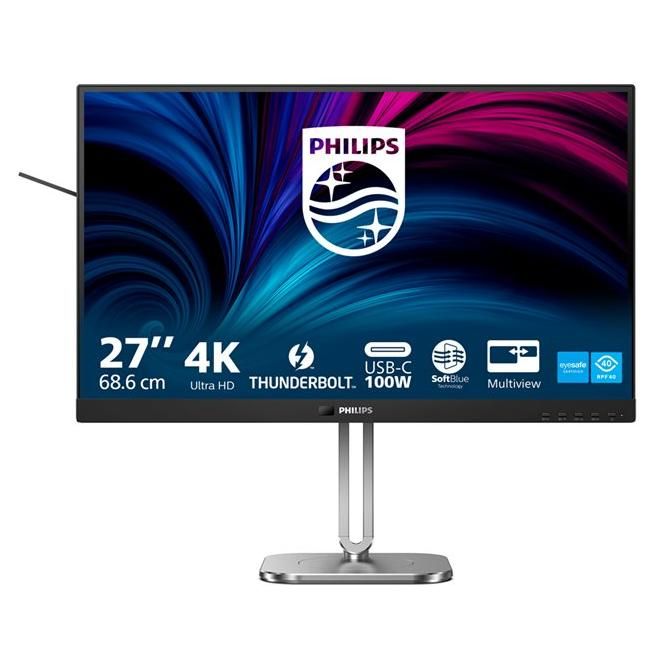 Philips 27B2U6903 Moniteur Ultra HD 27 Pouces Haut Parleur Haut Parleur 3840x2160 60 Hz 2X HDMI DisplayPort Thunderbolt 4 RJ45 hub USB - vue 8