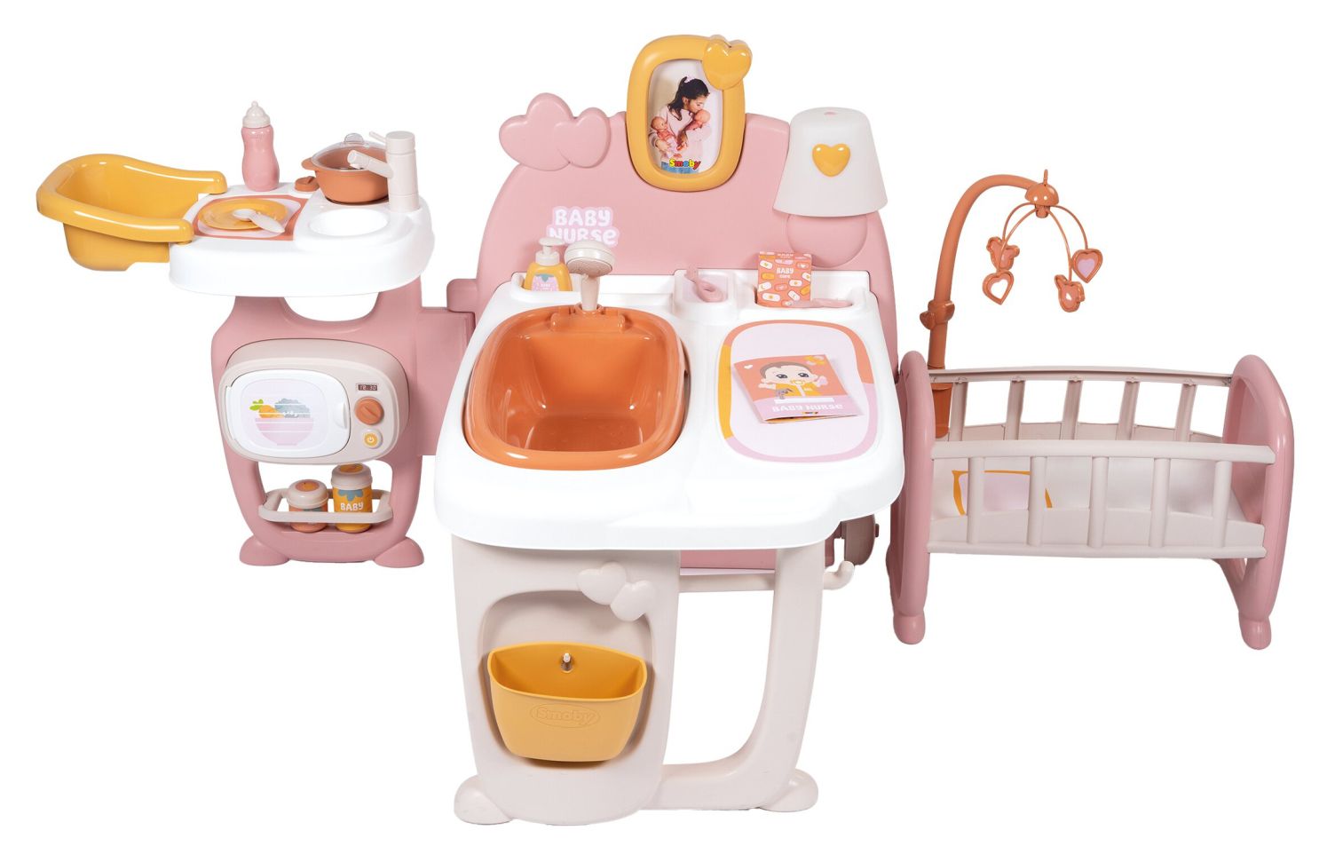 Smoby Baby Nurse Grande Maison des Bébés pour Poupons Jusqu'à 42 cms 19 Accessoires Matière Recyclée A Partir de Fabrication Française - vue 9