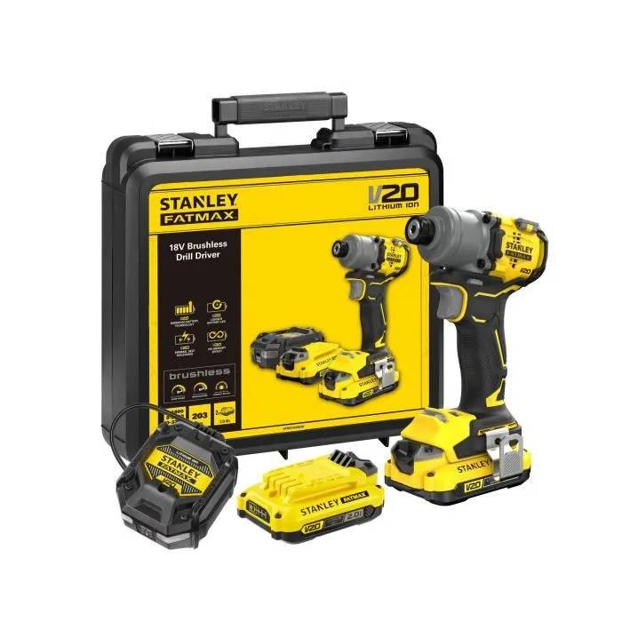 Visseuse à Impacts STANLEY SFMCF830D2K QW 203 Nm 18V 2 Batteries 2 Ah - vue 2