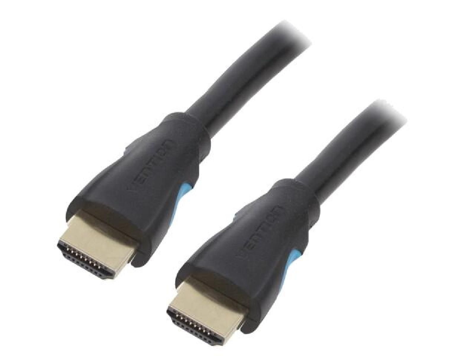 Cable HDMI 2.0 prise male des deux cotes UHD 4K 3D 2m - Noir