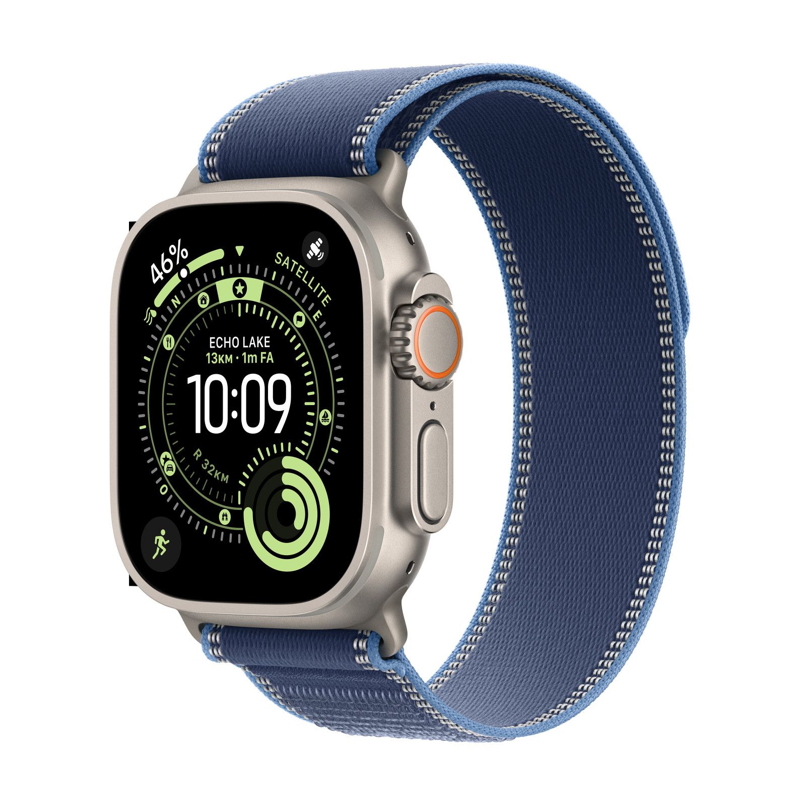Apple Watch Ultra 3 - 49 mm Titane bracelet Bleu GPS - Wifi + Cellular M/L