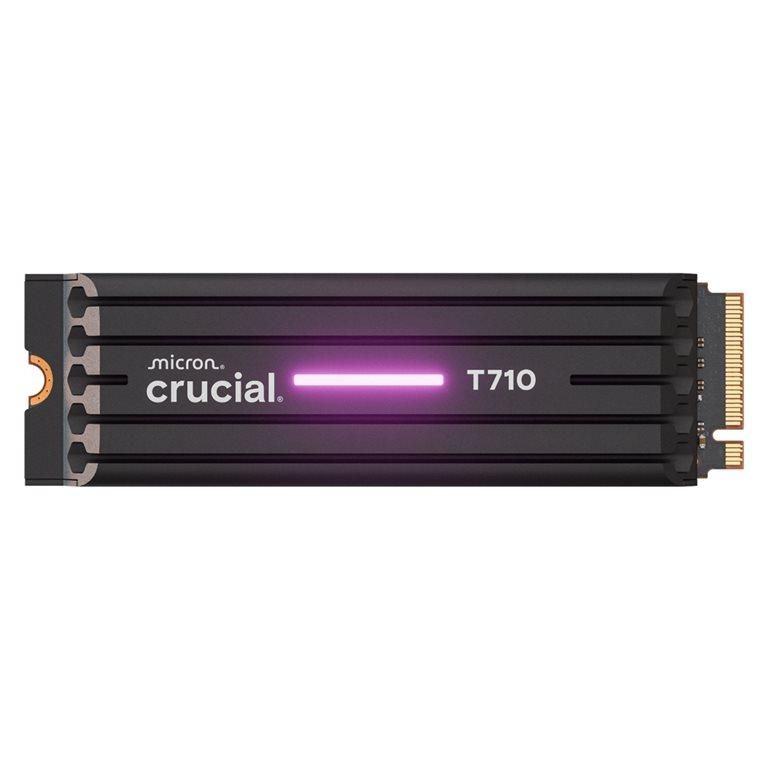 Crucial T710 SSD chiffré interne .2 2280 PCI Express 5.0 NVMe TCG Opal Encryption 2.01 dissipateur de chaleur intégré - vue 2