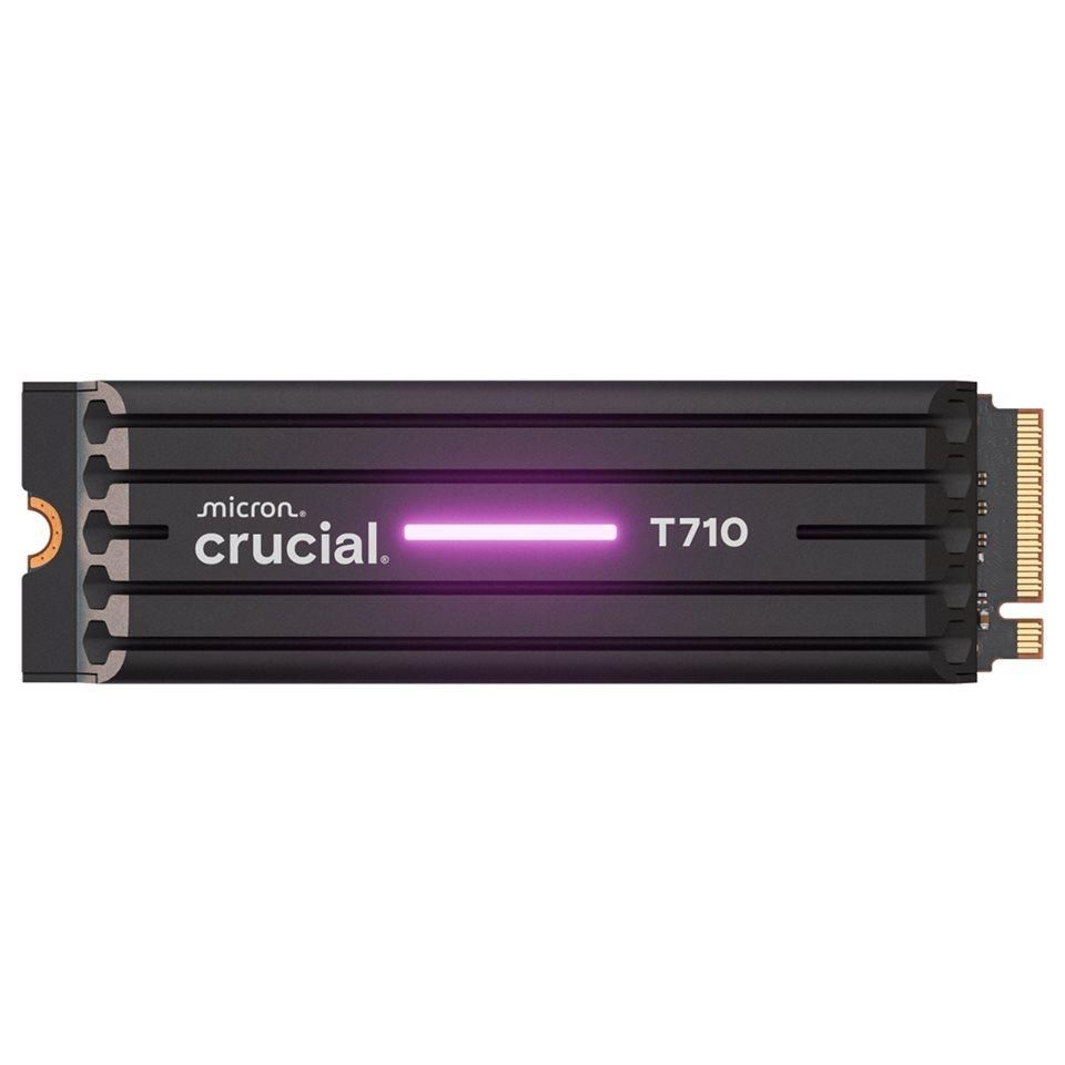 Crucial T710 SSD chiffré interne .2 2280 PCI Express 5.0 NVMe TCG Opal Encryption 2.01 dissipateur de chaleur intégré