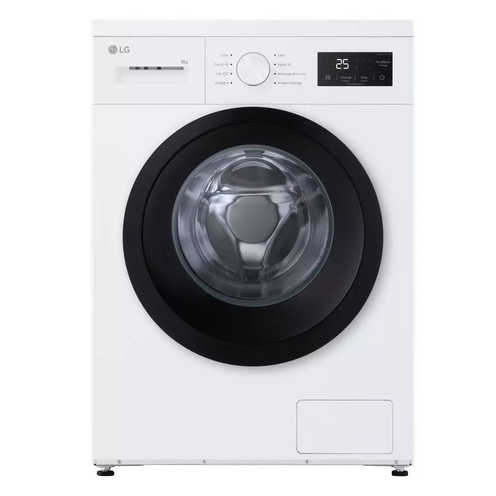 Lave-linge 8 kg 1400 tours LG F84N15WHS Lave-linge 8 kg 1400 tours LG F84N15WHS