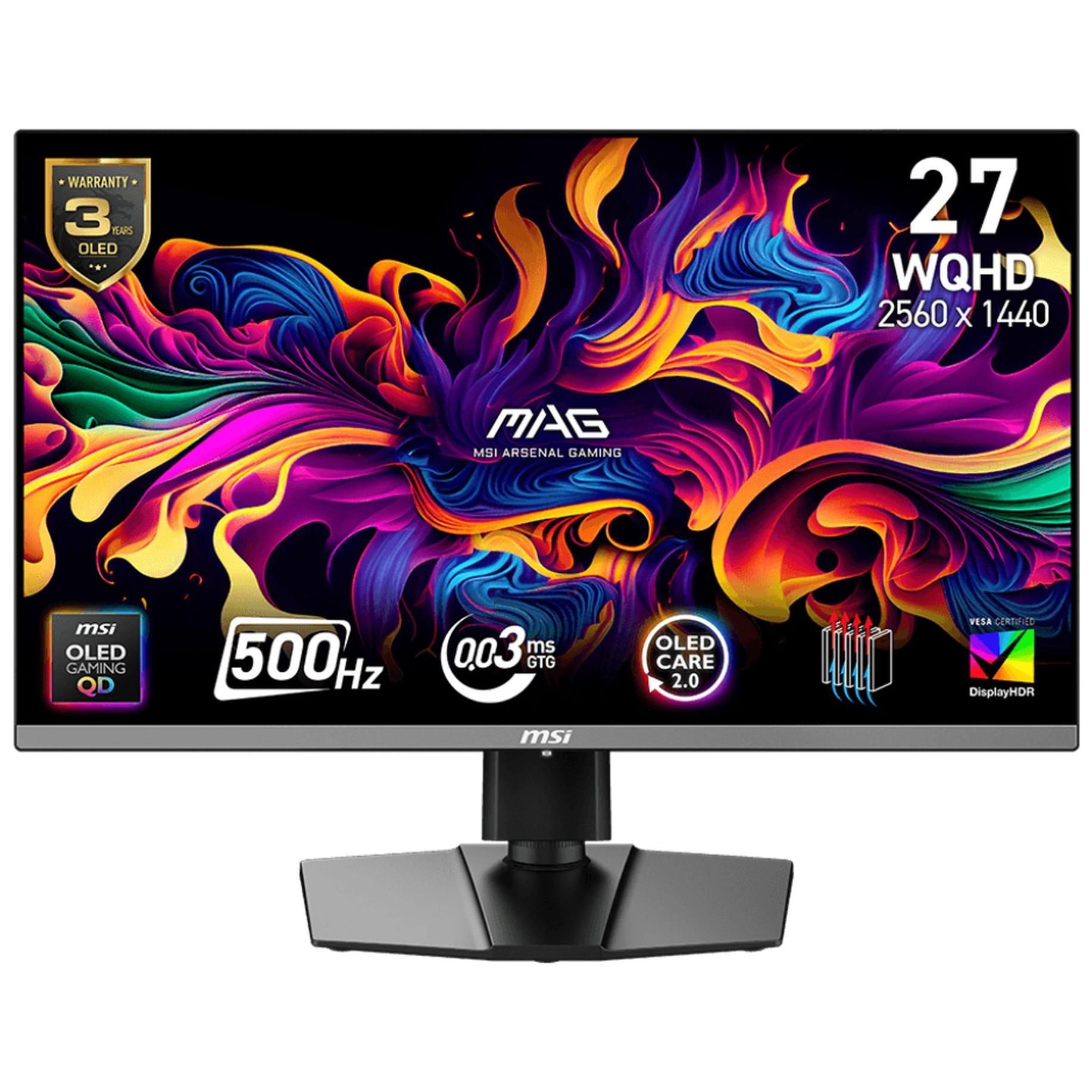 MSI MAG 272QP QD OLED X50 écran plat de PC 67 3 cm 26.5 2560 x 1440 pixels Wide Quad HD Neuf - vue 4