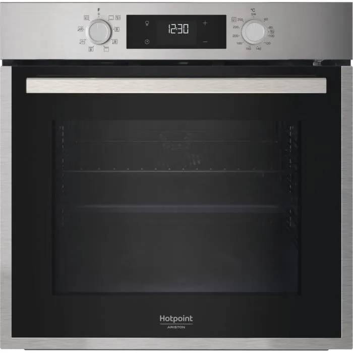 Four encastrable Pyrolyse hydrolyse Chaleur tournante HOTPOINT HAO5540PX Inox 71 A++ - vue 2