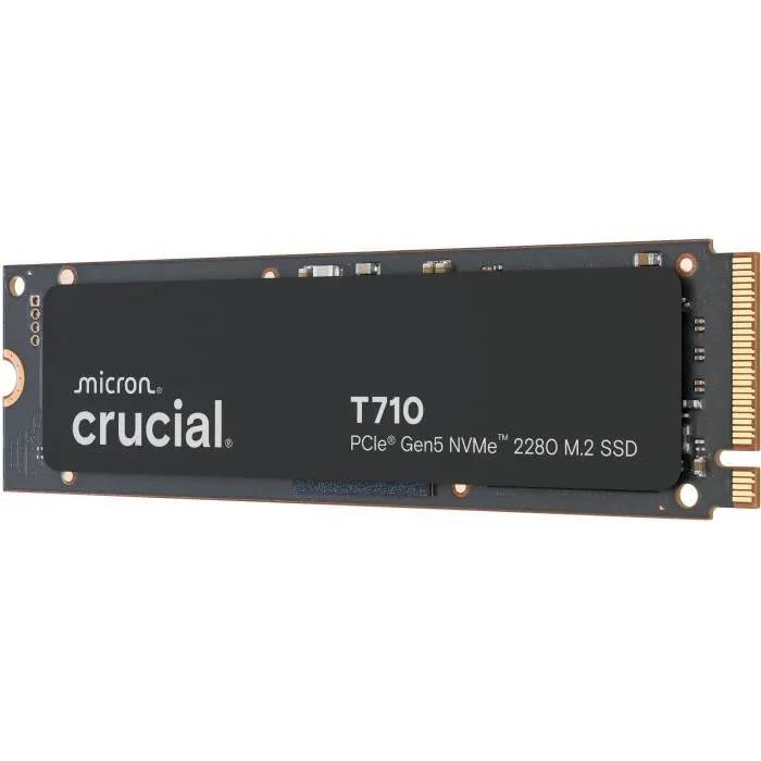 CRUCIAL T710 Disque dur SSD 4 To avec dissipateur PCIe Gen5 NVMe .2 - vue 4