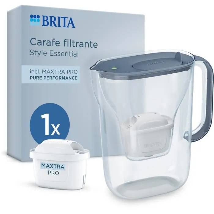 Carafe filtrante BRITA Style Essential minéral Capacité dont deau filtrée 1 filtre Maxtra Pro Pure performance - vue 6