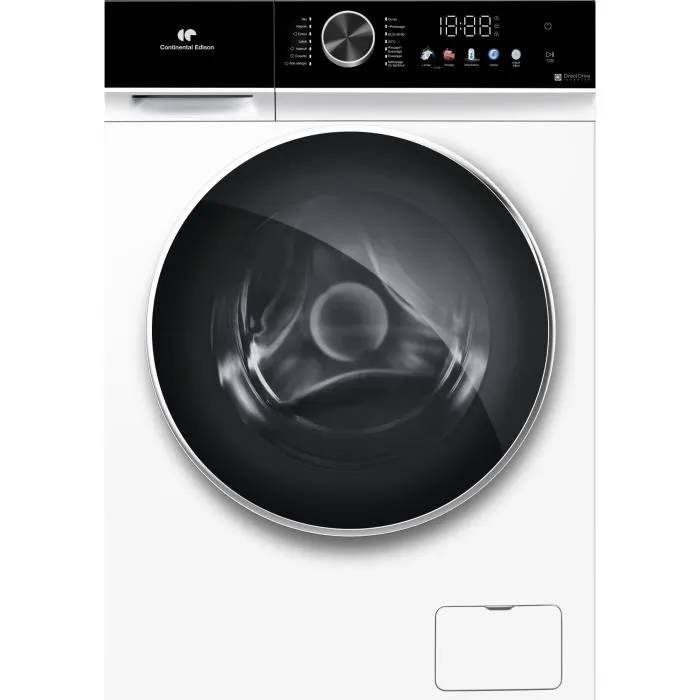 Lave linge hublot CONTINENTAL EDISON CELL1012DDW1 10kg Moteur induction directe 60 cm 1200 trsmin - vue 2