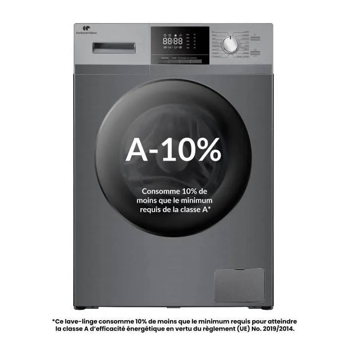 Lave linge hublot CONTINENTAL EDISON CELL8140IS1 8kg Moteur induction 60 cm 1400 trsmin - vue 2